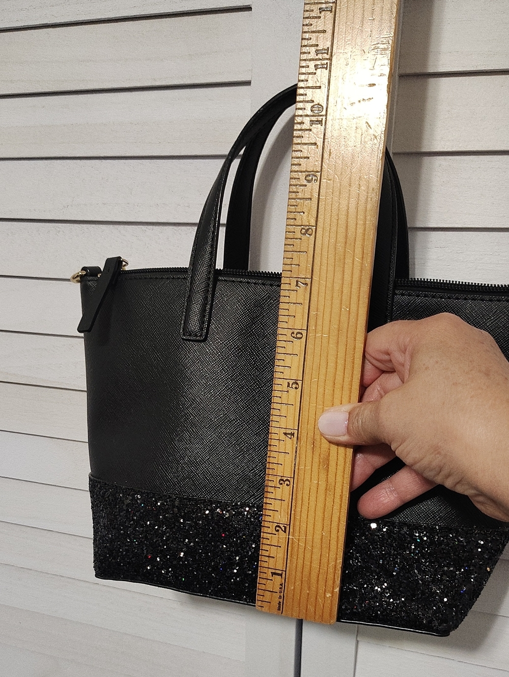 Kate Spade Glena Court Ina Glitter Satchel Crossbody Bag - Picture 10 of 11
